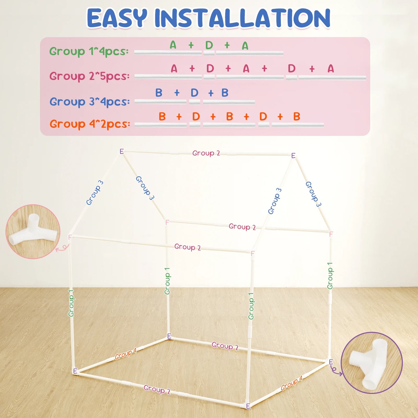 Indoor Outdoor Folding Kids Tents Tipi Baby House Girls Princess Castle Child Room Toy House Kid Bed Game Large Toy Tents Picnic