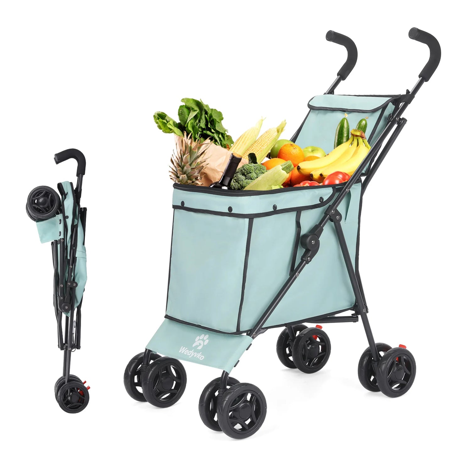 Multifunctional Cart Folding Portable Durable Lightweight Market Purchase Bag Trolley,Pet Stroller,For Picnic