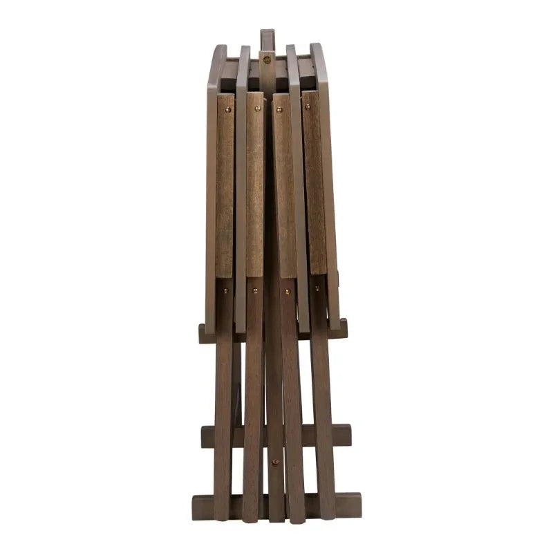 Mainstays 4-Piece Folding XL Oversized Tray Table Set, Rustic Gray  outdoor table  foldable table