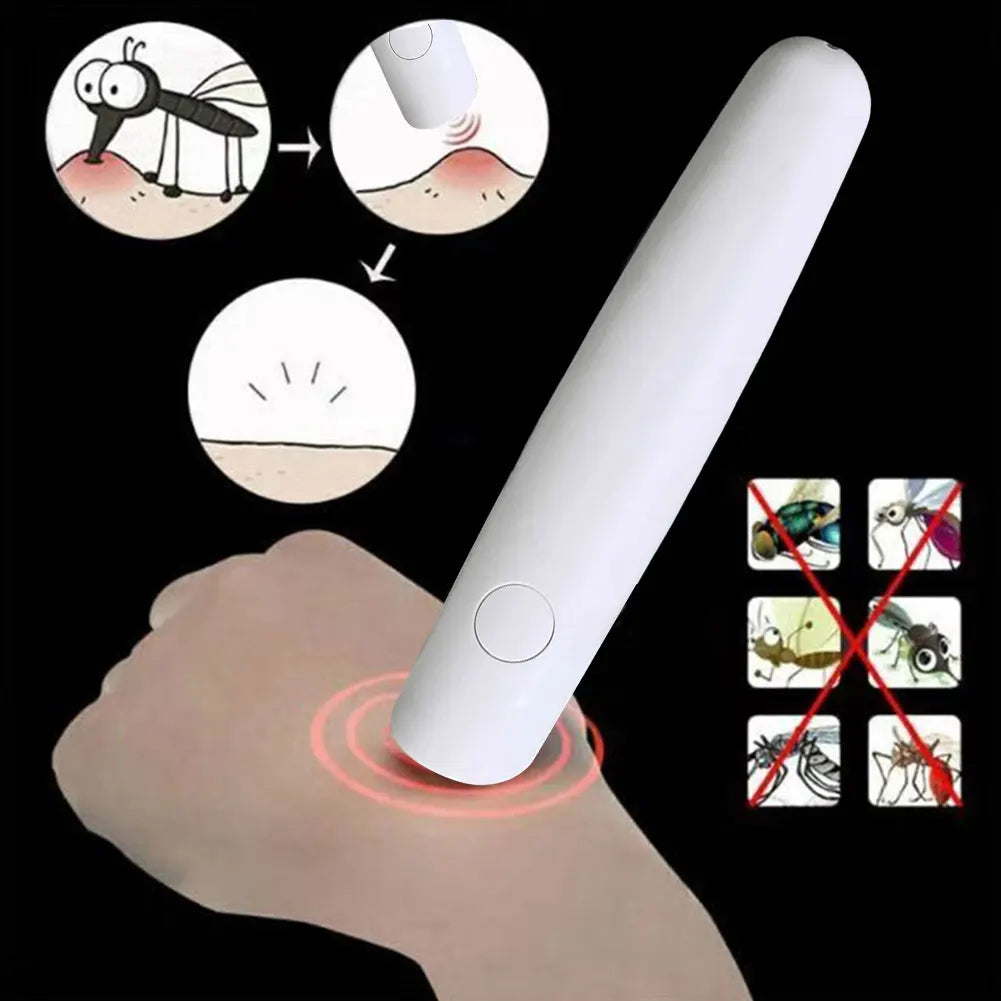 Portable Mosquito Insect Bite Relieve Itching Pen Chemical-Free Mosquito Bite Heat Pen Anti-Itch Pen for Camping Travel Outdoor