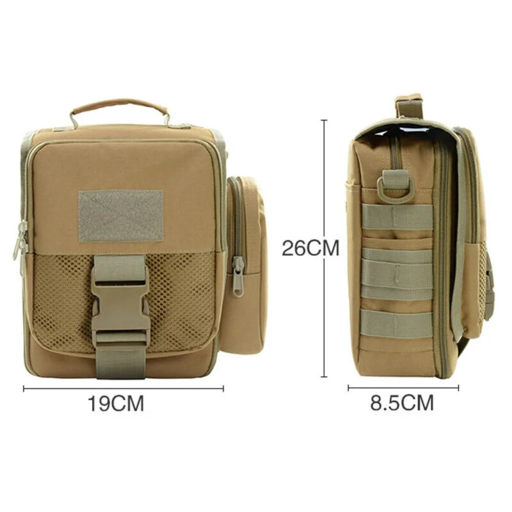 Tactical Sling Chest Bag Handbag Men Shoulder Pack Crossbody Bag Outdoor Hiking Camping Military Messenger Bag Laptop Waist Bag