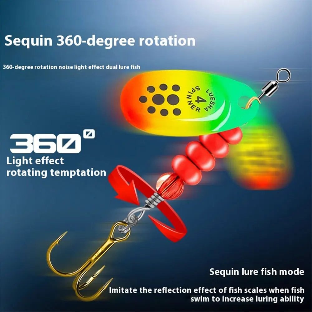 5pcs Spoonbait Crankbaits with Tackle Box Fishing Wobblers Artificial Bait for Pike Salmon Sea Fishing