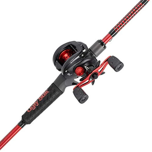 Carbon Low Profile Baitcast Reel and Fishing Rod Combo for Precision Casting in Freshwater and Saltwater Environments