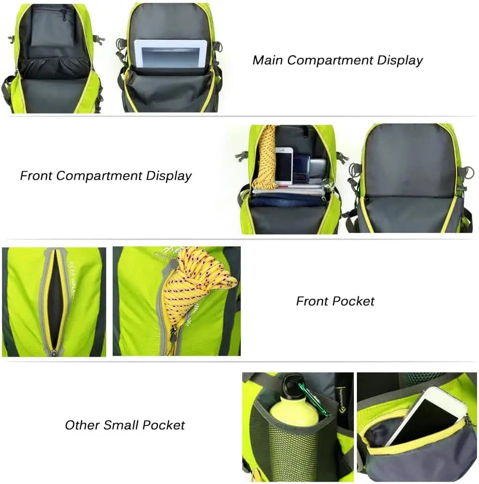 40L Lightweight Hiking Backpack – Water-Resistant Daypack for Camping, Travel & Outdoor Adventures