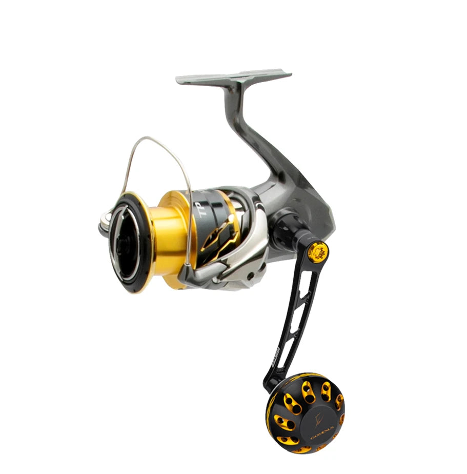 Gomexus CNC Aluminum Power Handle for Shimano Exsence Miravel Nasci FC Stella FK Stella FJ  Stradic Ci4 Vanquish Spinning Reel