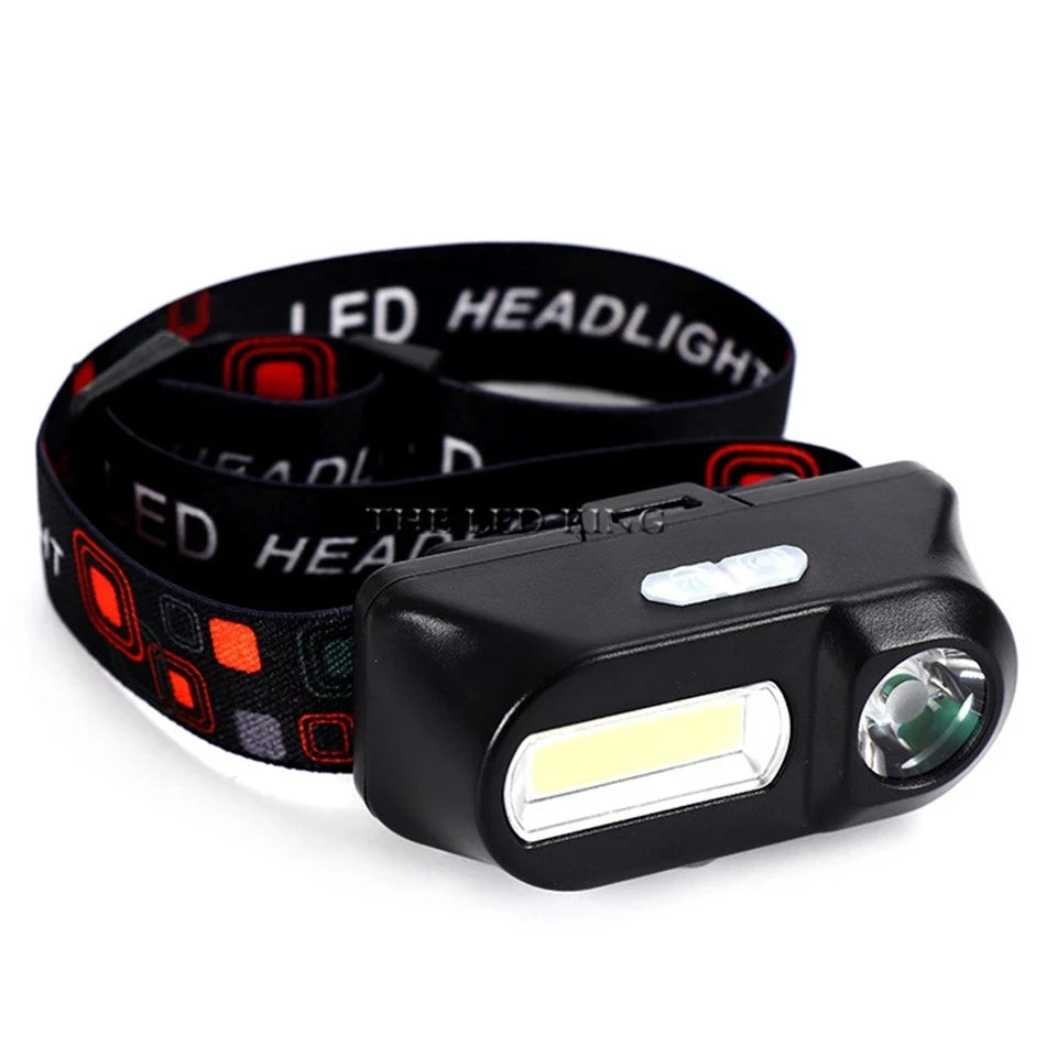 Portable Rechargeable LED Headlamp Fishing Headlamp Torch Outdoor Super Bright Headlamp Waterproof Camping Hunting Head Lamp