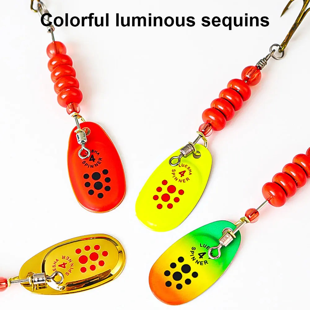 5pcs Spoonbait Crankbaits with Tackle Box Fishing Wobblers Artificial Bait for Pike Salmon Sea Fishing