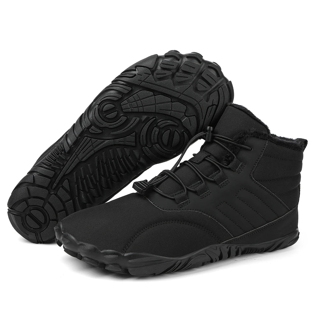 Winter Warm Camping Sneakers Women Men Rubber High Ankle Boots Waterproof Non-Slip Breathable for Trekking Climbing