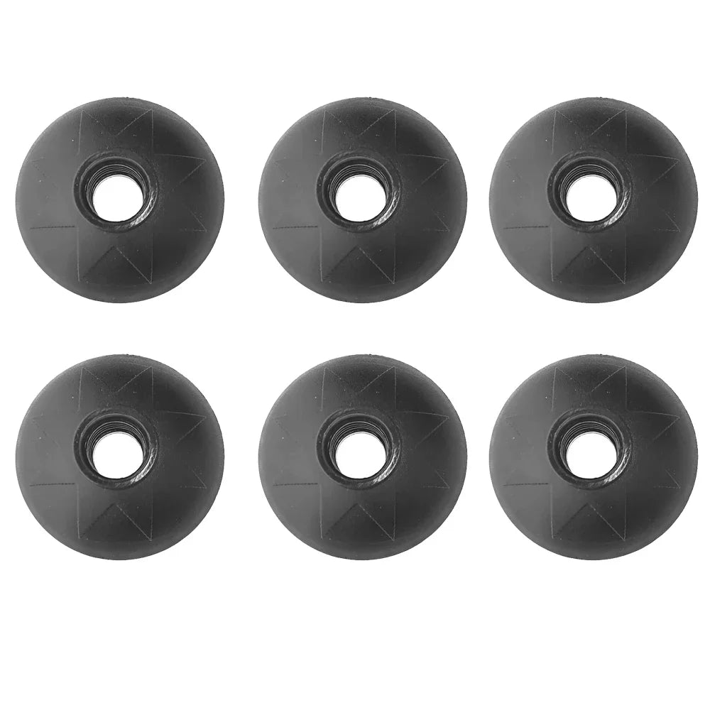 6 Piece Cane Climb Replacement Alpenstock Hike Protector Cap Tip Rubber Basket Snow Sport Trekking Pole Nordic Walk Stick Camp