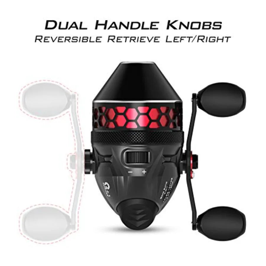 Brutus Spincast Fishing Reel with KastKing Royale Advantage Casting Fishing Rods 7'3 MH for Reliable and Smooth Perfor