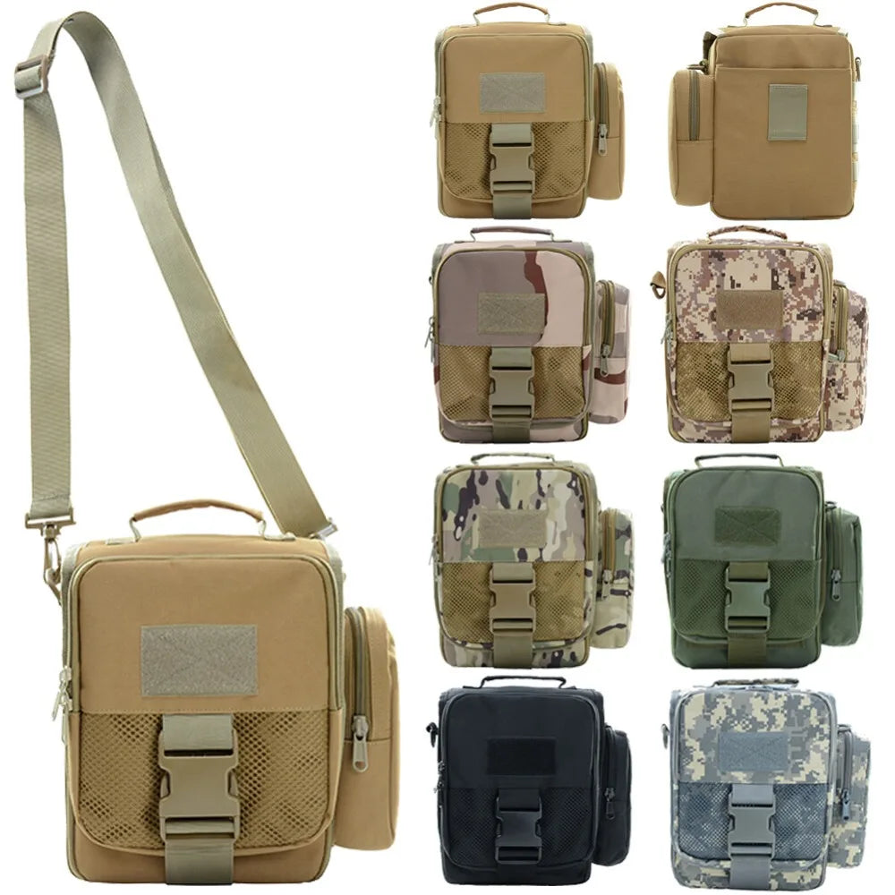 Tactical Sling Chest Bag Handbag Men Shoulder Pack Crossbody Bag Outdoor Hiking Camping Military Messenger Bag Laptop Waist Bag