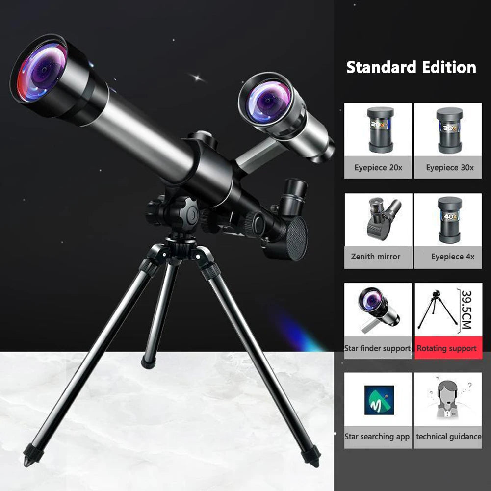 Children Monocular Telescope Astronomical Telescope Stargazing Monocular With Tripod Use For Science Experiment Simulate/Camping
