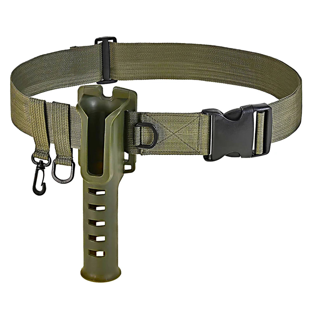 Fishing Waist Belt Rod Holder Adjustable Fishing Wading Belt Rod Holder Wader Fishing Waist Belt Fishing Gear Accessories