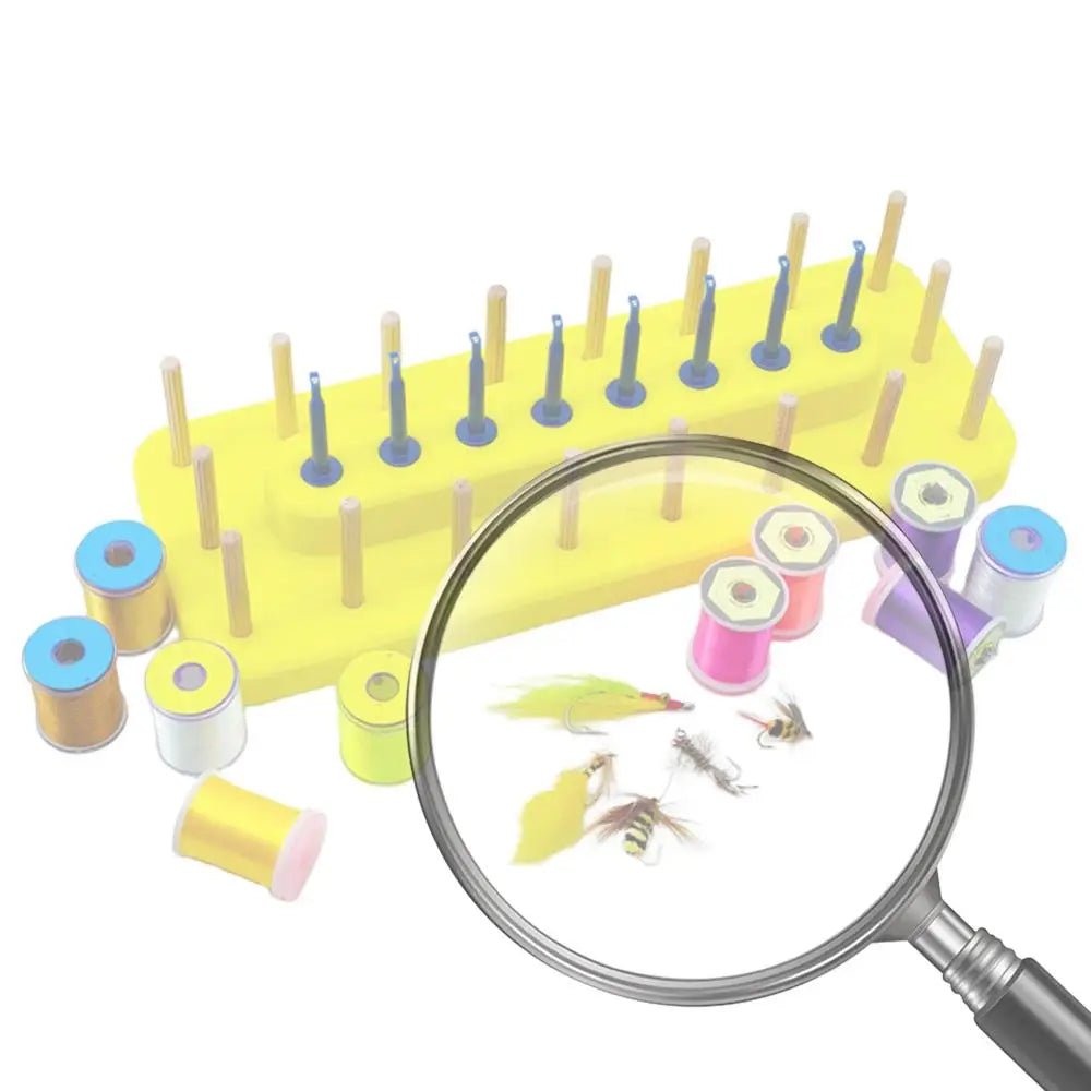 Fly Tying Thread Spool Stand 2 In 1 Flying Pliers Tool Holder Fly Tying Storage Rack Fishing Accessories