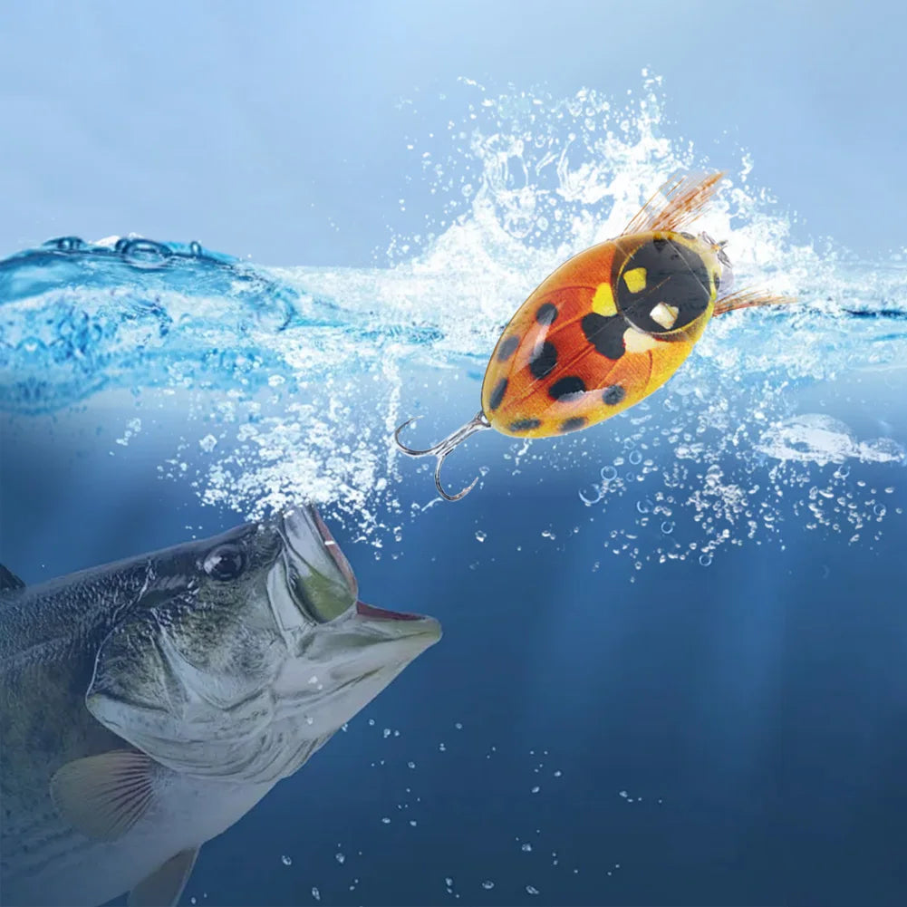 8Pcs/Set Cicada Bait Fishing Lure Sea Beetle Crank Floating Wobblers Hard Bait Artificial Bait for Bass Carp Fishing Accessories