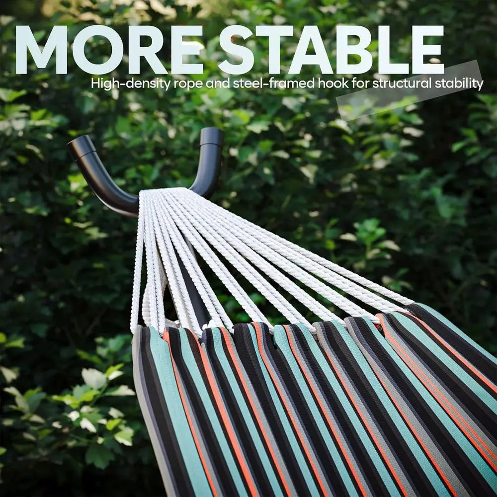 Durable 600lb Capacity Portable Hammock with Stand and Carry Bag for Outdoor Use