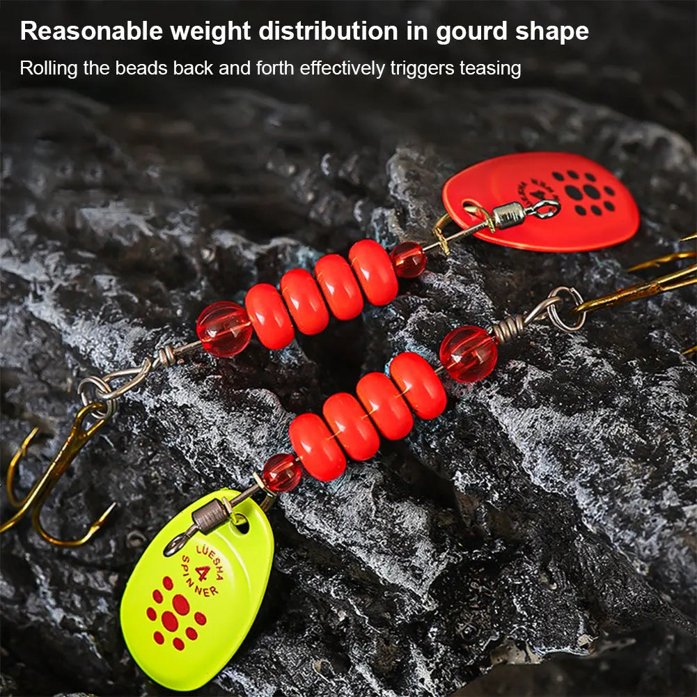 5pcs Spoonbait Crankbaits with Tackle Box Fishing Wobblers Artificial Bait for Pike Salmon Sea Fishing