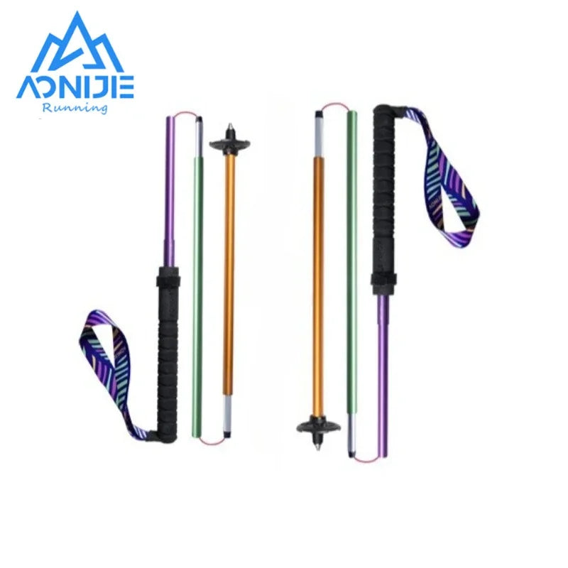 AONIJIE E4201 M-Pole Folding Ultralight Quick Lock Trekking Poles Hiking Pole Race Running Outdoor Walking Stick Carbon Fiber