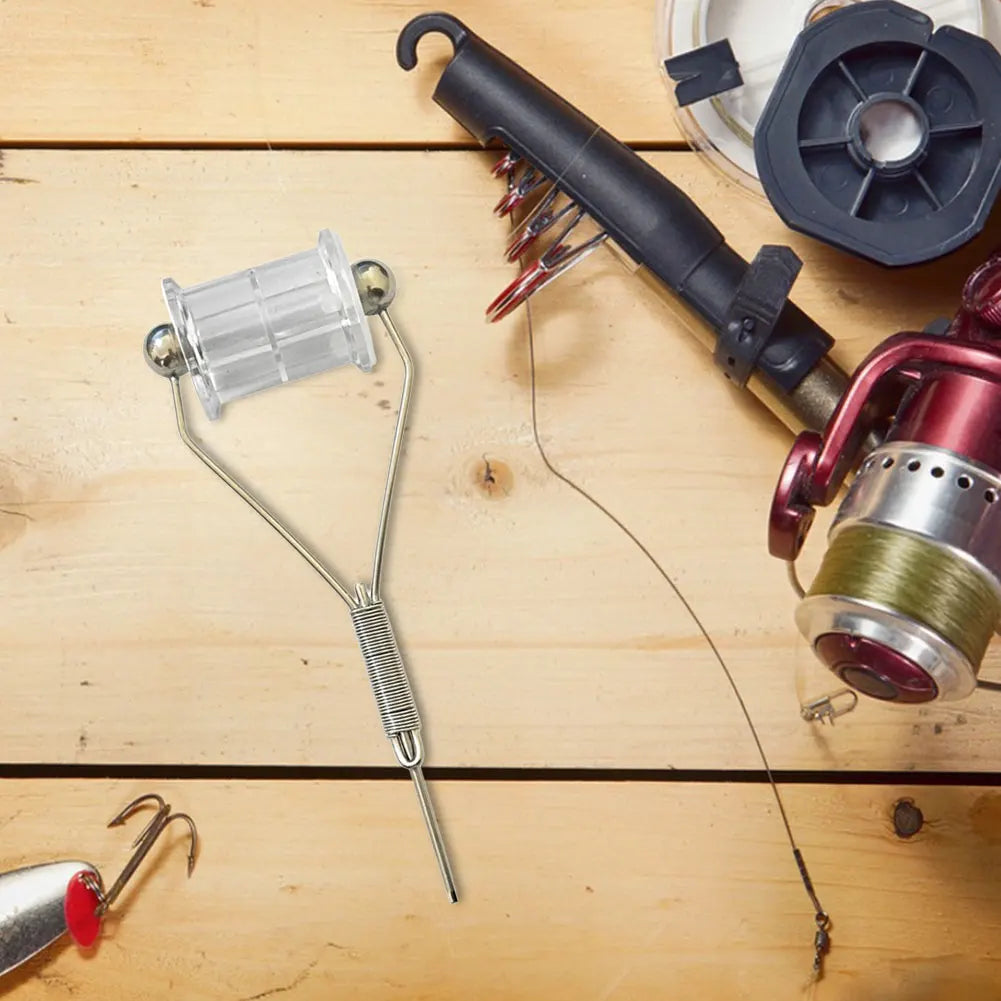 Fishing Fly Tying Bobbin Holder Adjustable Fly Lure Baits Making Tool Metal Fly Tying Bobbin Thread Holder Fly Tying Accessories
