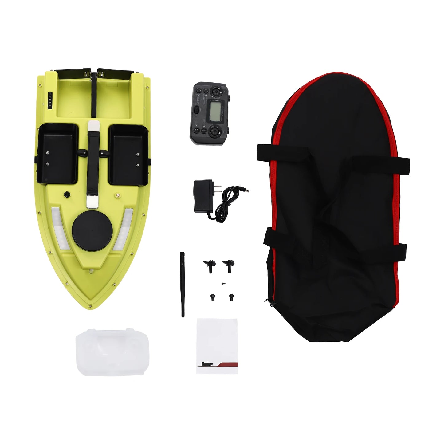 Smart GPS Tracking 2.4G Remote Control Fishing Bait Boat | 500m Waterproof with IP65 Rating, 4.4lbs Storage Capacity