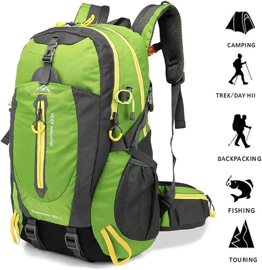 40L Lightweight Hiking Backpack – Water-Resistant Daypack for Camping, Travel & Outdoor Adventures