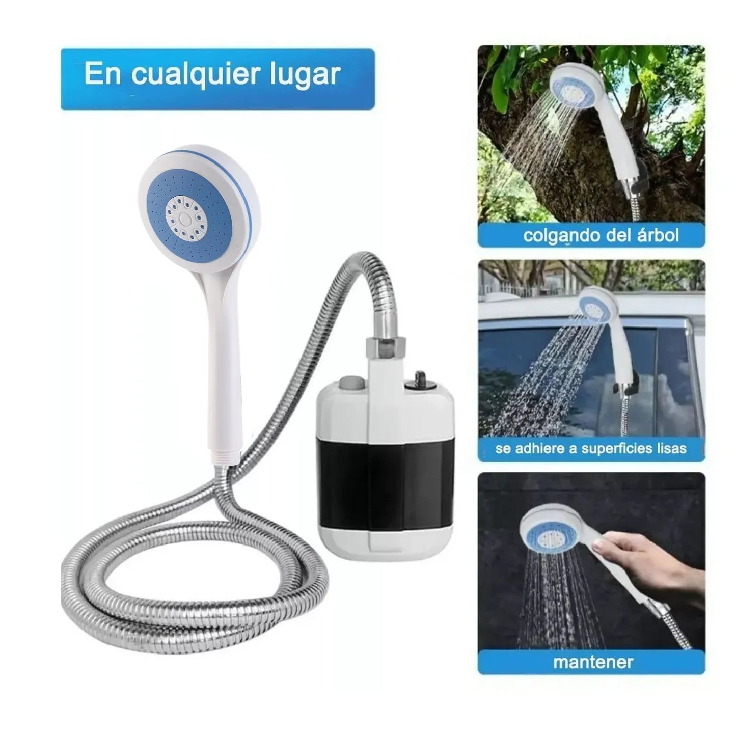 Portable Outdoor Shower Camping Travel Bathing Equipment Rechargeable Electric Shower Pump For Car Garden Camping Pet Cleaning