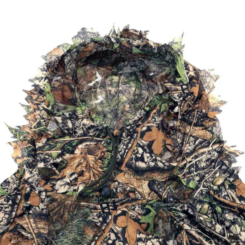 Men Women Kids Outdoor Ghillie Suit Camouflage Clothes Jungle Suit CS Training Leav