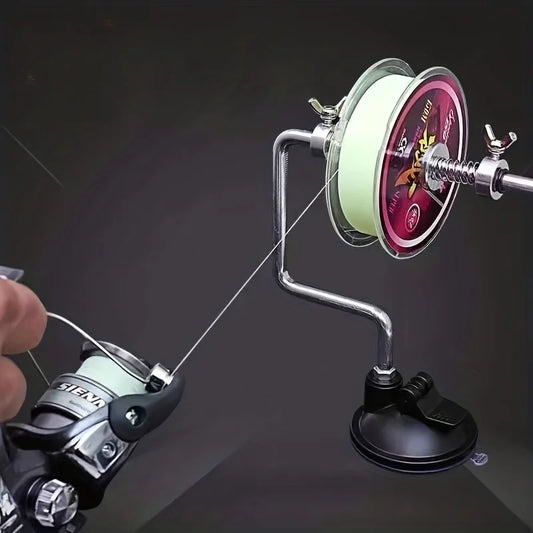 1Pc Aluminum Alloy Fishing Line Winding Machine, Outdoor Fishing Reel Winding Machine