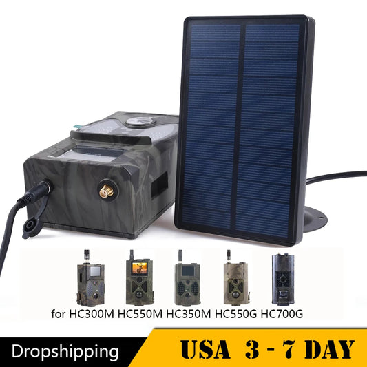 Outdoor Hunting Camera Solar Panel Charger 9V Output For Suntek HC-300M HC-700M HC700G   Hunting Cameras
