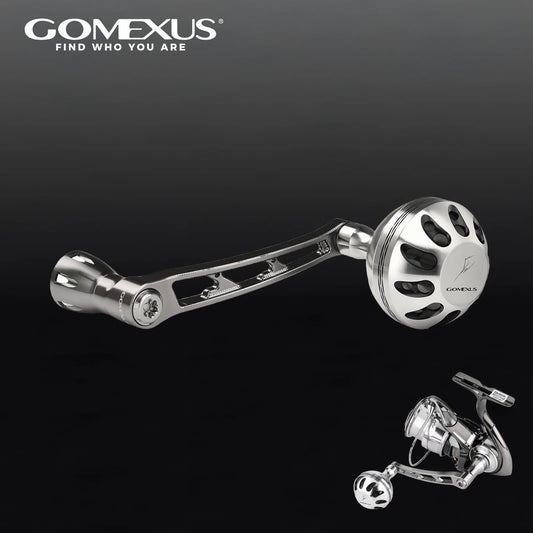 Gomexus CNC Aluminum Power Handle for Shimano Exsence Miravel Nasci FC Stella FK Stella FJ  Stradic Ci4 Vanquish Spinning Reel