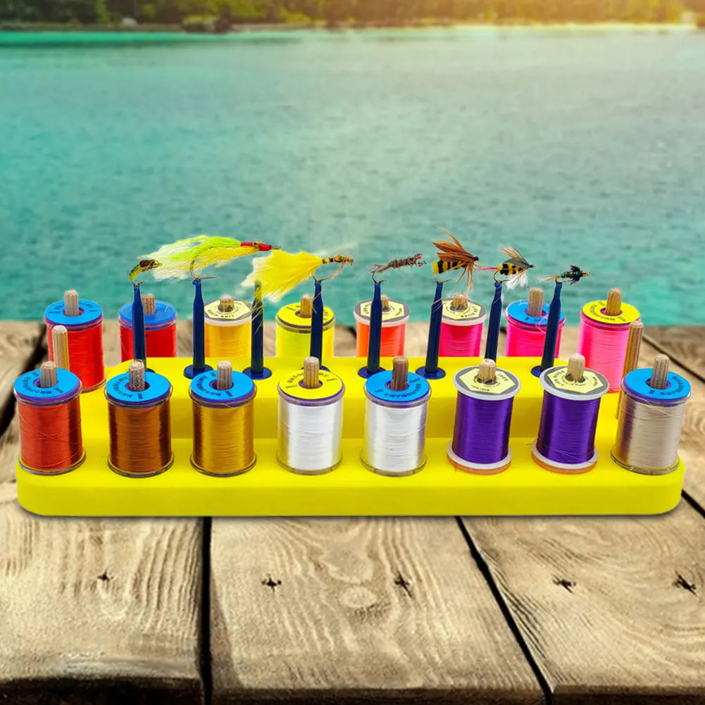 Fly Tying Thread Spool Stand 2 In 1 Flying Pliers Tool Holder Fly Tying Storage Rack Fishing Accessories