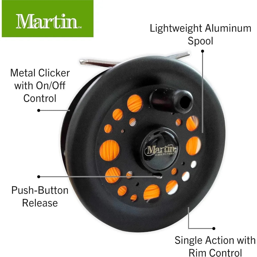 Complete Fly Fishing Kit with Pre-spooled Reel, 8-Foot Rod, and Assorted Flies for Beginners