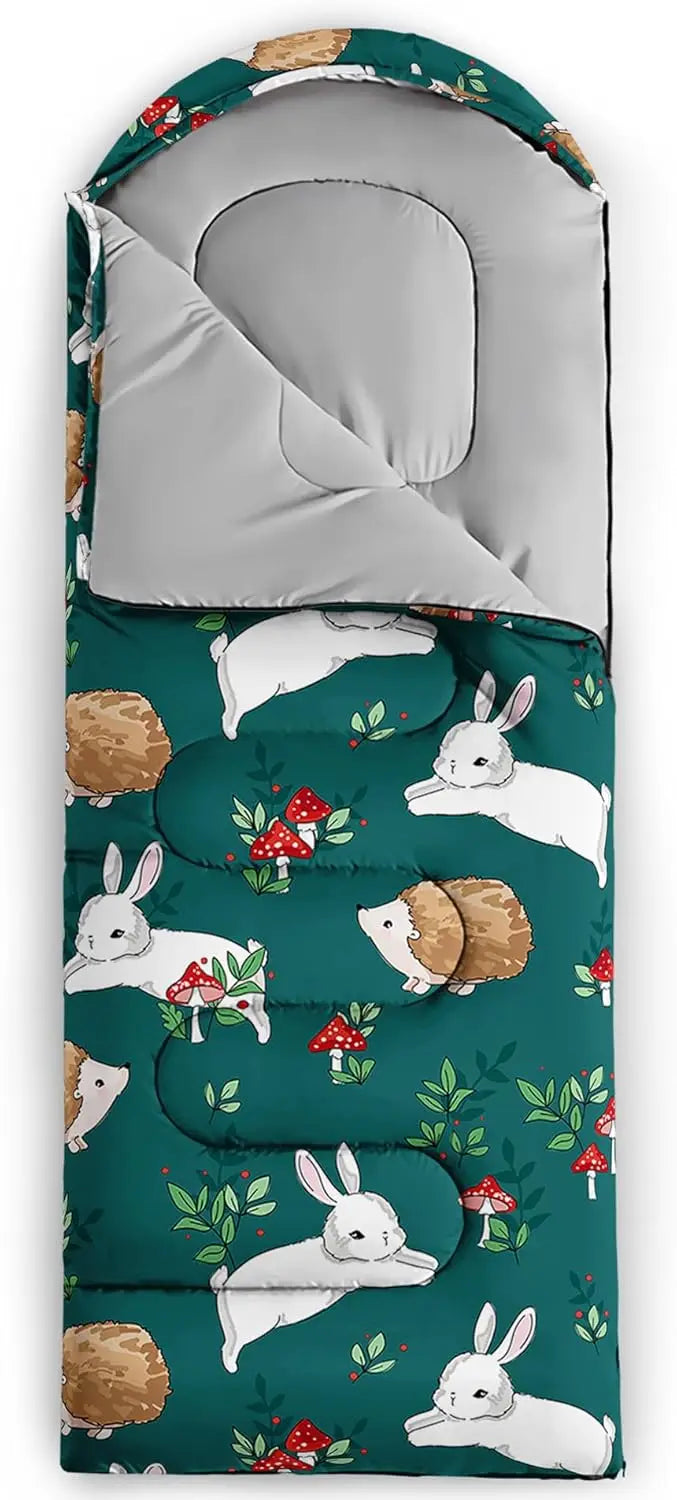 3 Season Lightweight Waterproof Sleeping Bags for Adults & Kids, Ideal for Camping and Outdoor Travel