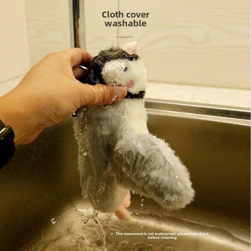Bird-Shaped Cat Toy Interactive Toys Dog Rechargeable Chirping Flapping Bird Catnip Touch Activated Squeak Plush Toy Pet