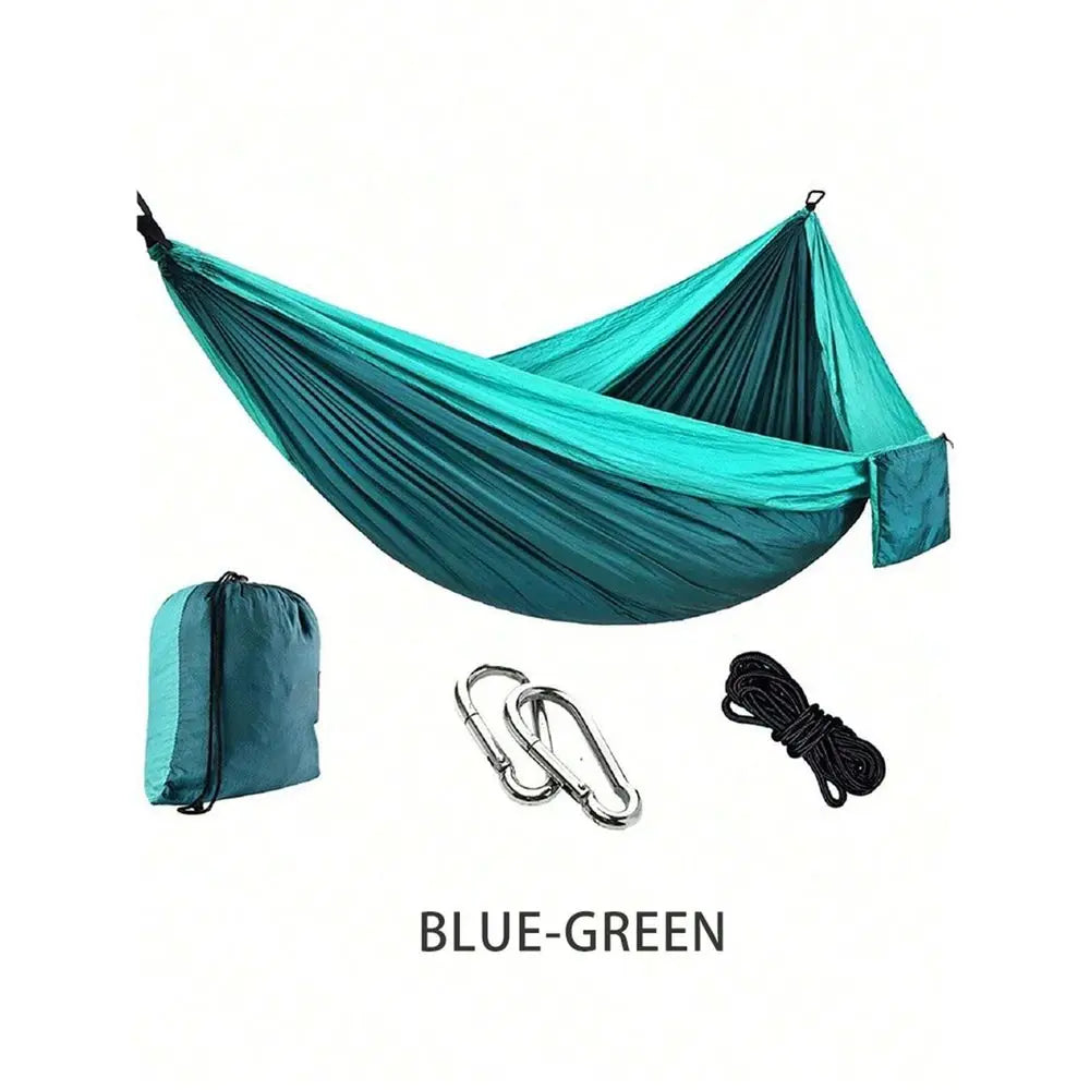 Camping Hammock With Assoretd Colors, Portable Hammock With Tree Straps, Lightweight Nylon Parachute Hammock Camping Accessories