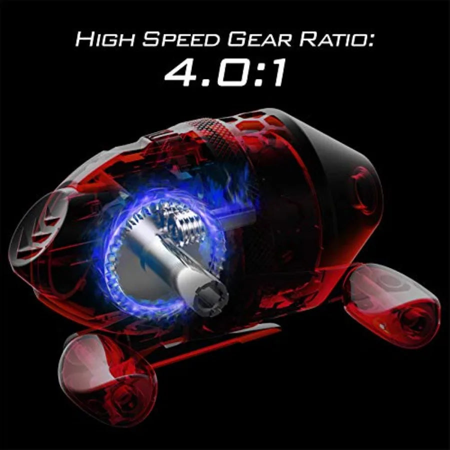 Brutus Spincast Fishing Reel with KastKing Royale Advantage Casting Fishing Rods 7'3 MH for Reliable and Smooth Perfor