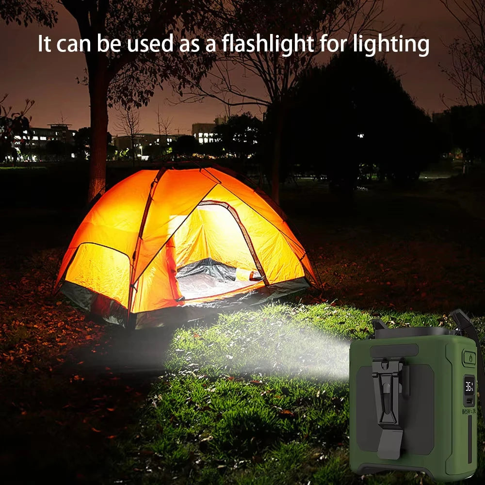 10000mAh Waist Fan with 5 Speeds & Light 40H Hands-Free Wearable Neck Fan for Outdoor Jobsite Travel Long Time for Camping