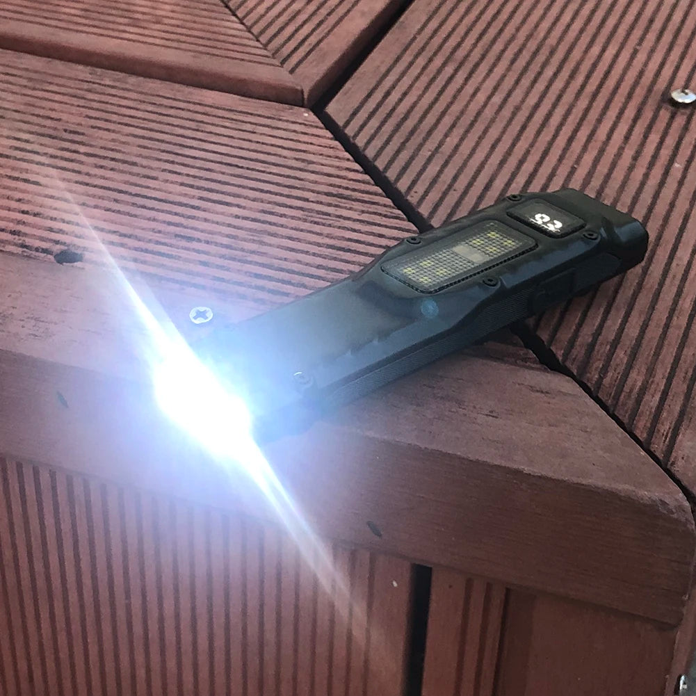 200M LED Super Bright Flashlight with Pen Clip Portable Pocket Flashlight IPX44 Waterproof Outdoor Emergency Light for Camping